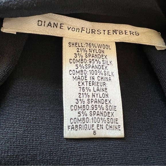 Diane Von Furstenberg DVF wool silk blend Shift dress 17682 - Picture 7 of 8
